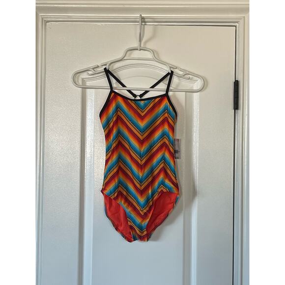 BNWT JOE BOXER SWIMWEAR  Girl's One Piece SwimSuit GIRLS SIZE 10 ORANGE - Picture 1 of 5